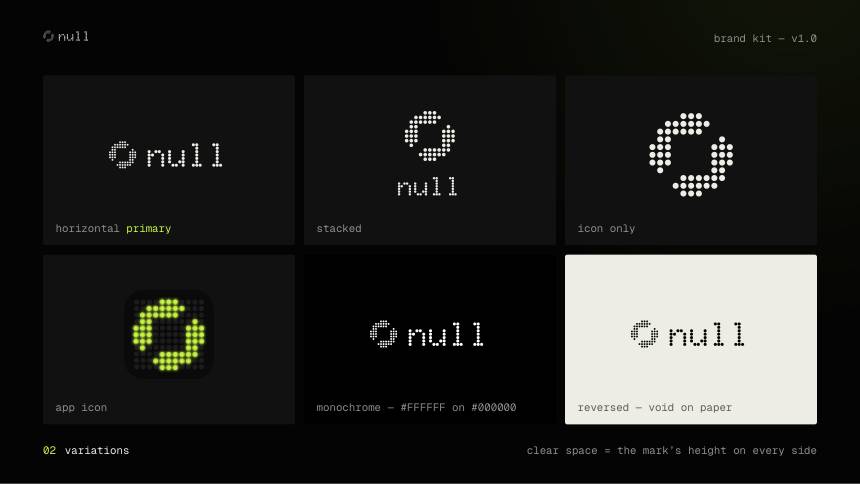 null, variations