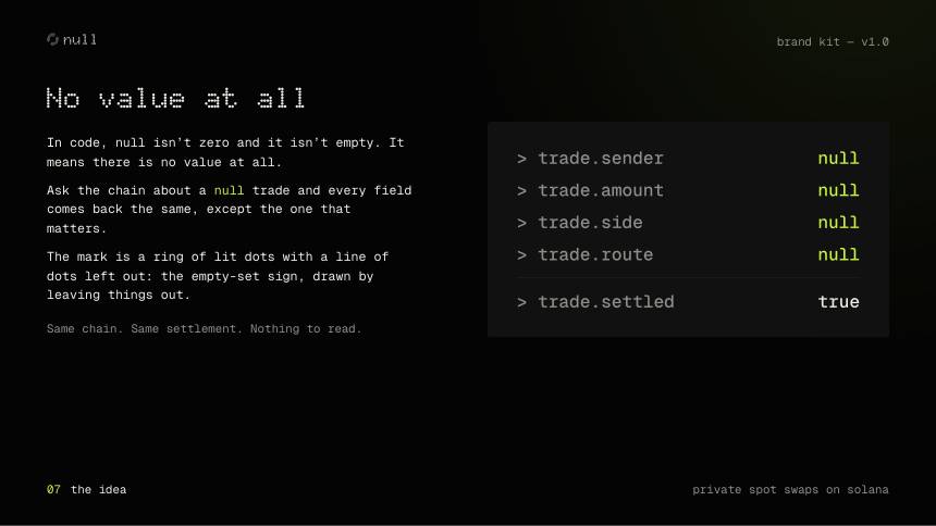 null, the idea